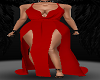 Drap Red Gown