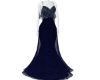Navy Off Shoulder Gown