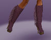 Purple Fringe Boots