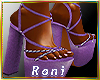 Purple Denim Heel