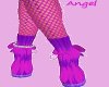 purple/pink rave boots