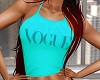 Teal Vogue Top