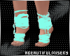 Turquoise Wrapped Feet