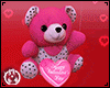 Valentine's bear pose