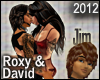 Roxy and David Kissing