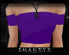 xMx:Crop Top Purple