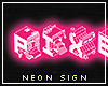 Pink Pixel Neon Sign