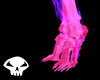 Hot Pink Skelly feet