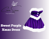 Sweet Purple Xmas Dress