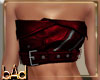 Red Leather Belt Top