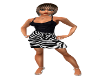 PD Blk White Zebra Dress
