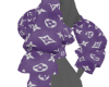 PURNE PURPLE L-V BLOUSE