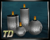 TD/ gray candle