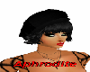 Hat black and Hair black