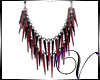 -N- Red Spiked Necklace