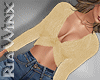 Gold Fluffy Crop Top