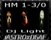 Horror mask DJ light 