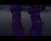 Purple Faux Fur Boot