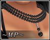 ~MP~ Blk&Chrome Necklace