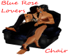 Blue Rose Lovers Chair