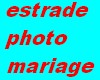 estrade photo mariage