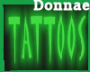 Green Neon Tattoo Sign