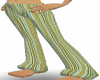 Green Stripe Pants