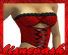 (L) Bustier - Red/Black