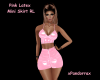 Pink Latex Mini Skirt RL