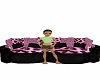 {NS} Pink Leppard Sofa
