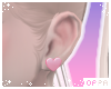 ♡ earrings | pink