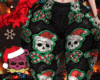 Xmas Santa Skull Pants