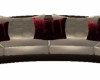 Ivory red couch NP