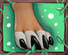 K! Black Furry Feet