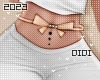 !!D Bow Belt Brown Nude