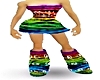 Bl Rainbow Swirl Dress