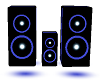 Blue Animated Speakers