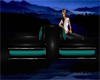 Relax Lounger Teal/black