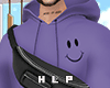 ▼ Purple Hoodie + Bag