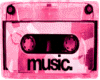 pink music tape