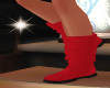 Girls Red Xmas Boots