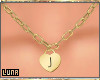 ☽ "J" Gold Necklace