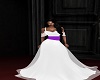 White Gown w Purple Sash