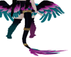 pastel goth feather tail