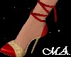 *Red&Gold Sparkle Shoes