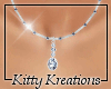 [KK]Drop Necklace WhtDia