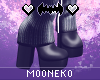 🌙 Black Sweater Boots