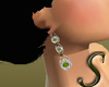 *S*Shiny Green Earring