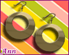 ANN Gold Donut Earrings