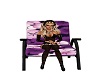 Purple Florial Chair